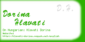 dorina hlavati business card